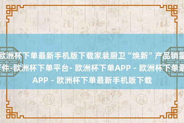欧洲杯下单最新手机版下载家装厨卫“焕新”产品销量也破裂5300万件-欧洲杯下单平台- 欧洲杯下单APP - 欧洲杯下单最新手机版下载