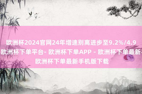 欧洲杯2024官网24年增速别离进步至9.2%/4.9%/16.4%-欧洲杯下单平台- 欧洲杯下单APP - 欧洲杯下单最新手机版下载