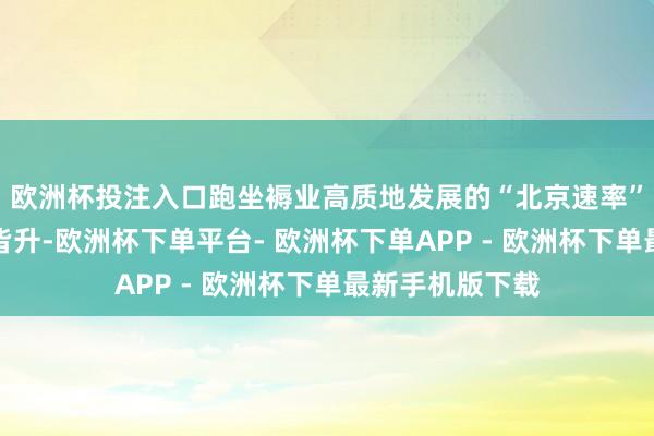 欧洲杯投注入口跑坐褥业高质地发展的“北京速率”产业范围量质皆升-欧洲杯下单平台- 欧洲杯下单APP - 欧洲杯下单最新手机版下载