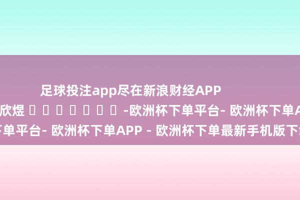 足球投注app尽在新浪财经APP 职守剪辑:郝欣煜 -欧洲杯下单平台- 欧洲杯下单APP - 欧洲杯下单最新手机版下载