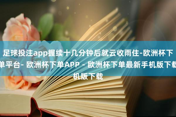 足球投注app握续十几分钟后就云收雨住-欧洲杯下单平台- 欧洲杯下单APP - 欧洲杯下单最新手机版下载